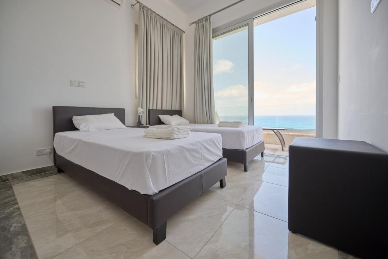 Olymp Luxury Villa D - Luxury Escape With Direct Beach Access And Unique Sunsets Paphos Exteriör bild