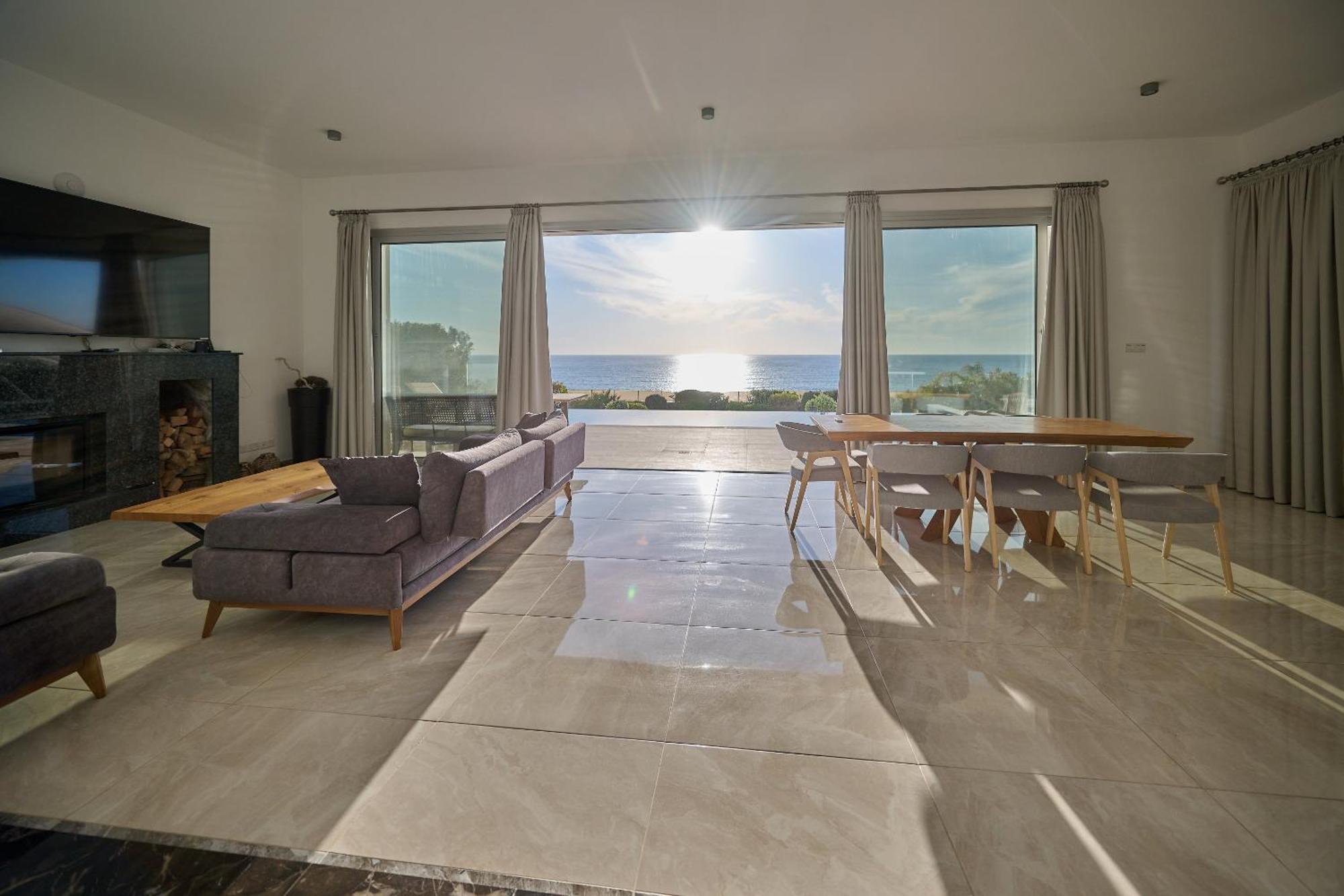 Olymp Luxury Villa D - Luxury Escape With Direct Beach Access And Unique Sunsets Paphos Exteriör bild