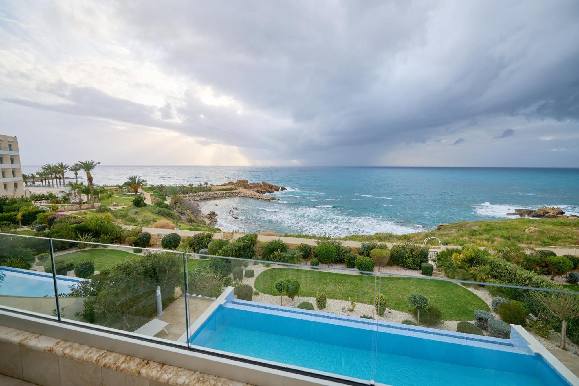 Olymp Luxury Villa D - Luxury Escape With Direct Beach Access And Unique Sunsets Paphos Exteriör bild