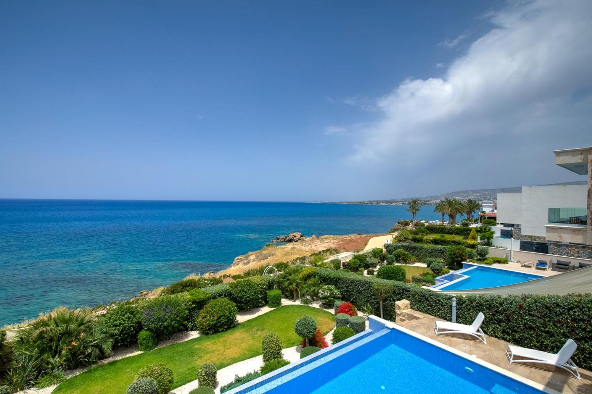 Olymp Luxury Villa D - Luxury Escape With Direct Beach Access And Unique Sunsets Paphos Exteriör bild