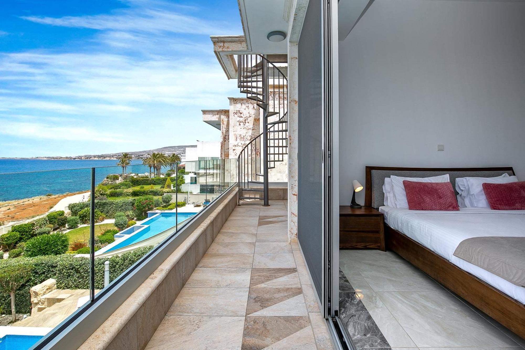 Olymp Luxury Villa D - Luxury Escape With Direct Beach Access And Unique Sunsets Paphos Exteriör bild