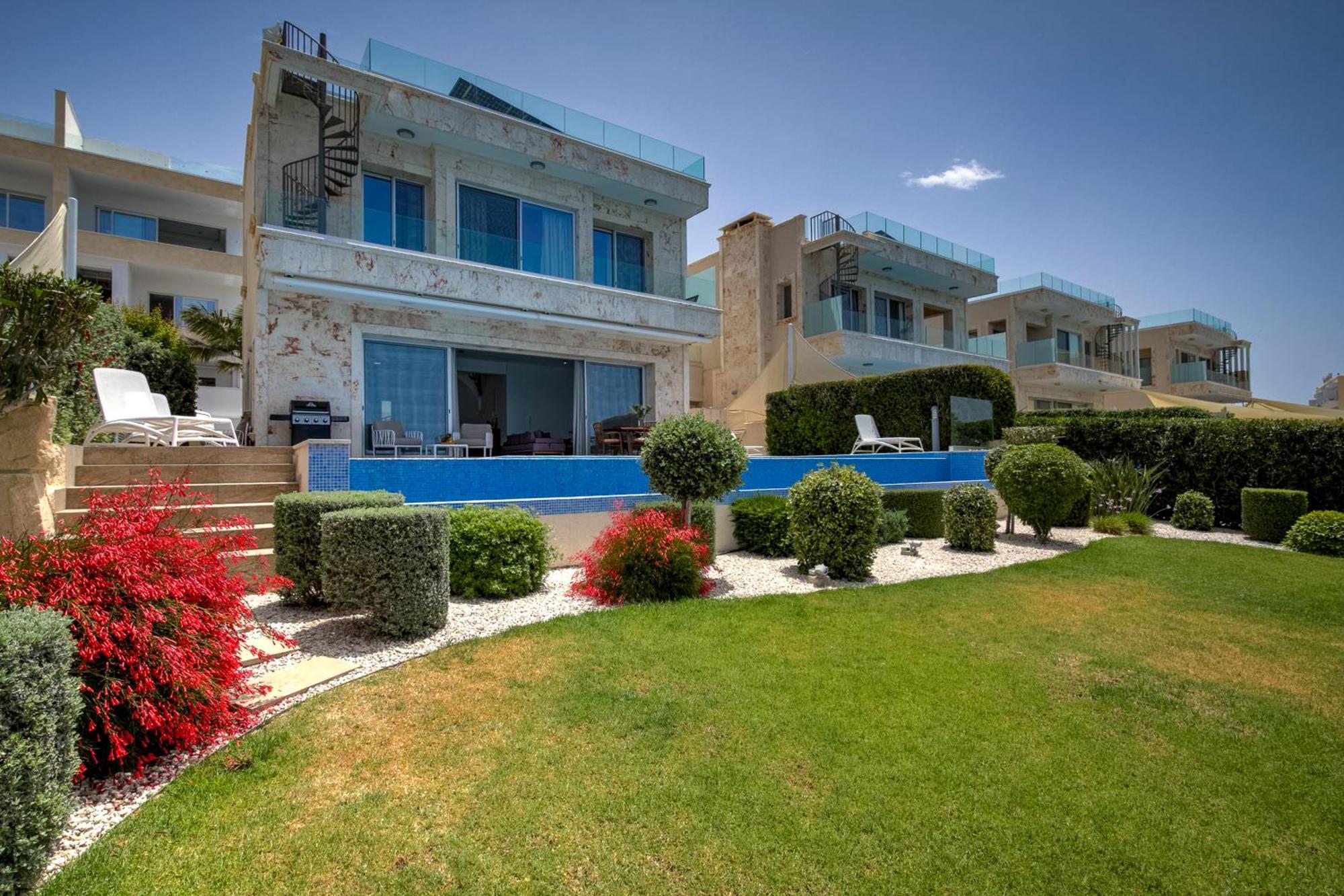 Olymp Luxury Villa D - Luxury Escape With Direct Beach Access And Unique Sunsets Paphos Exteriör bild