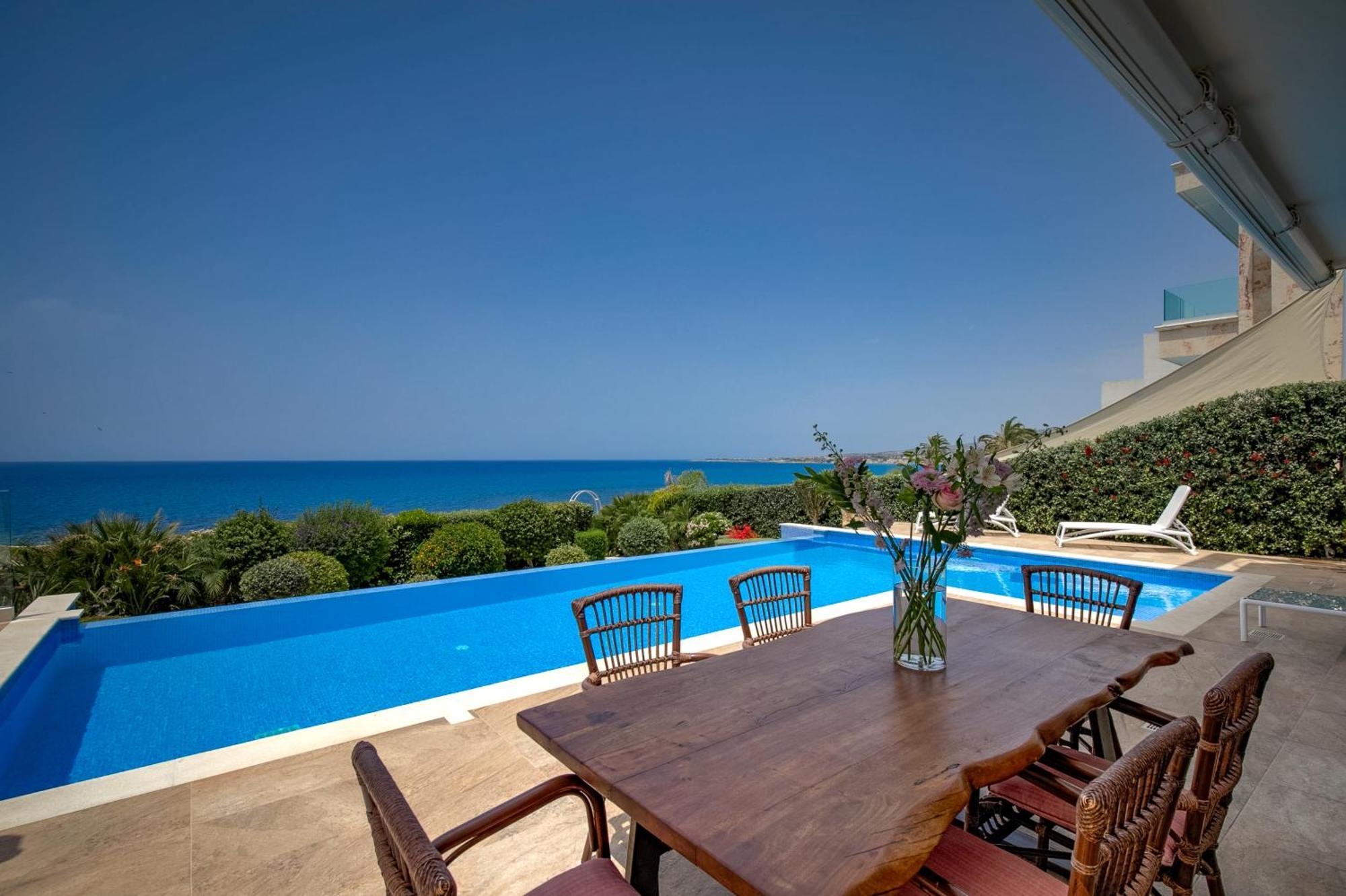 Olymp Luxury Villa D - Luxury Escape With Direct Beach Access And Unique Sunsets Paphos Exteriör bild